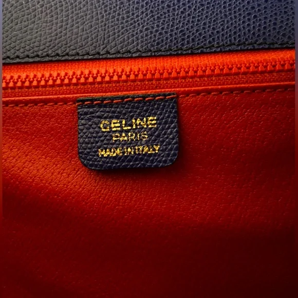 Rare Vintage CELINE Clasp Leather 
Handbag & Wallet - Picture 14 of 17